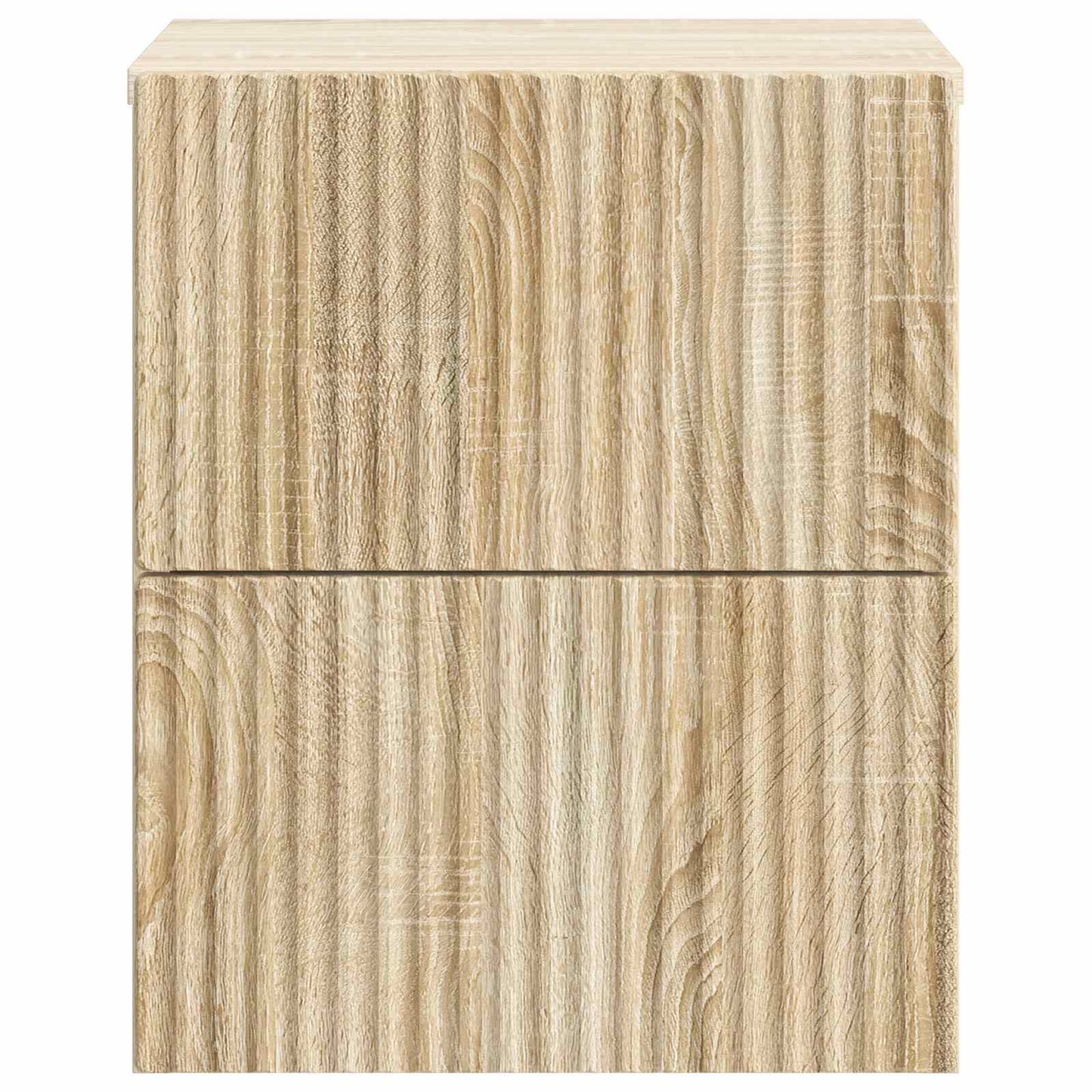 Vegghengt Nattbord Sonoma eik 33 x 34,5 x 40 cm Konstruert tre