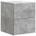 Vegghengt Nattbord Betonggrå 33 x 34,5 x 40 cm Konstruert tre