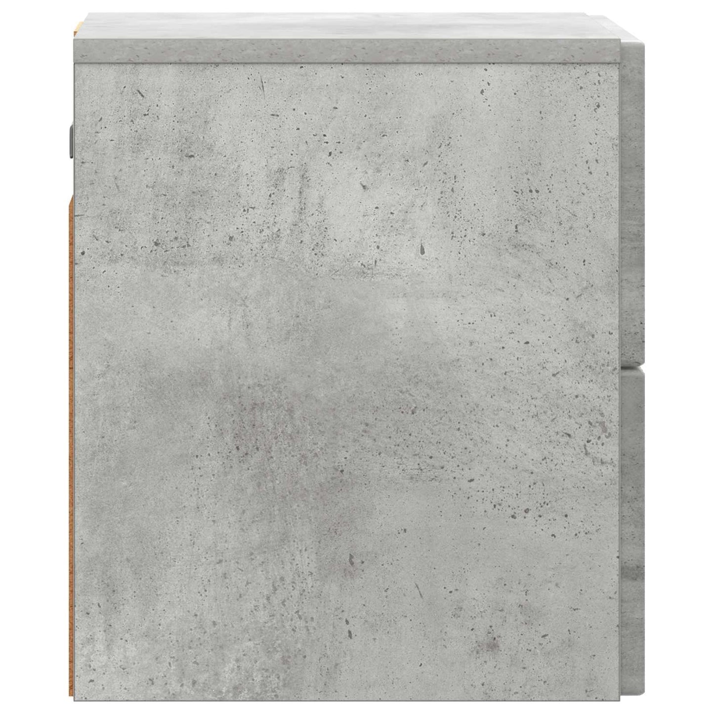 Vegghengt Nattbord Betonggrå 33 x 34,5 x 40 cm Konstruert tre