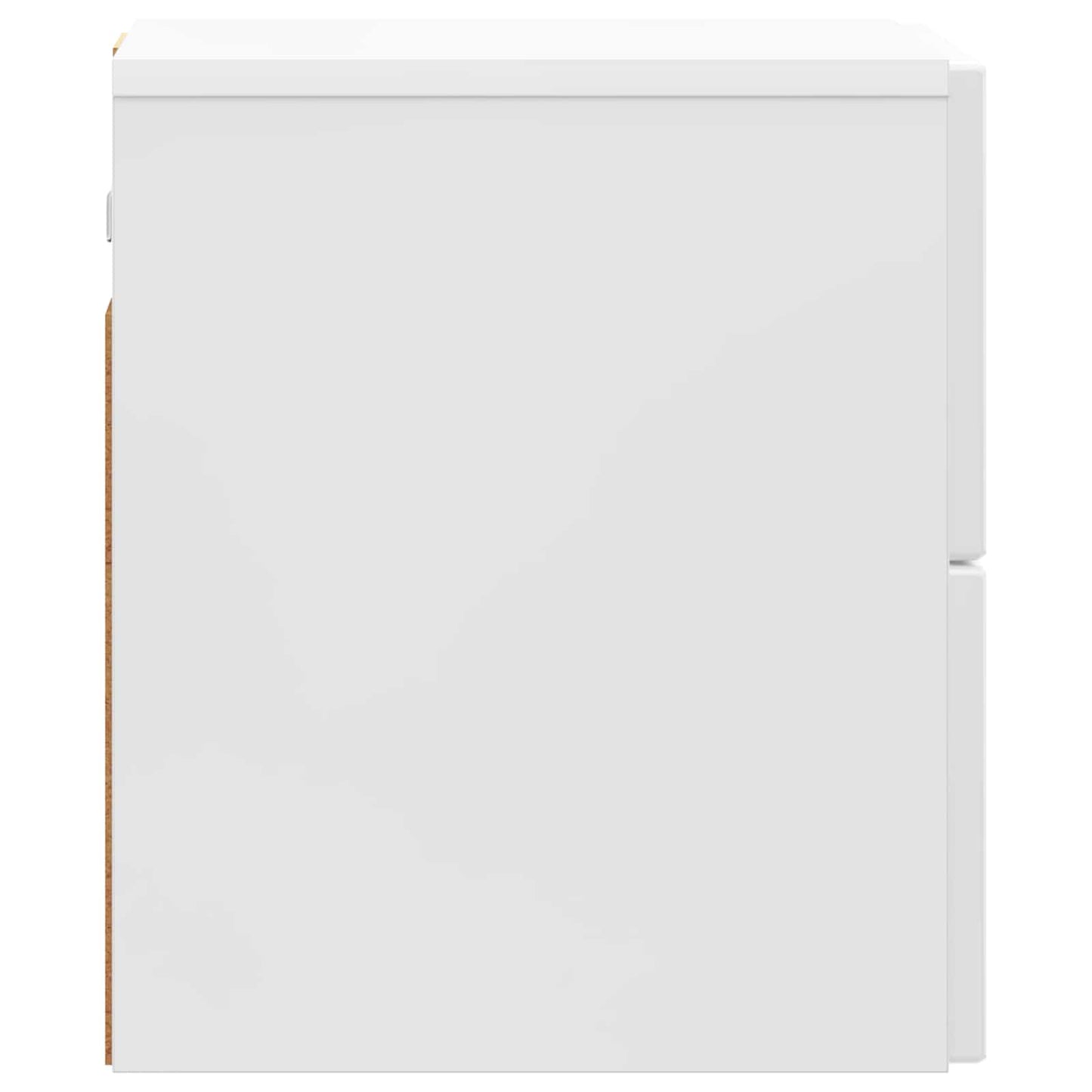 Vegghengt Nattbord 2 pcs Høgglans hvit 33 x 34,5 x 40 cm