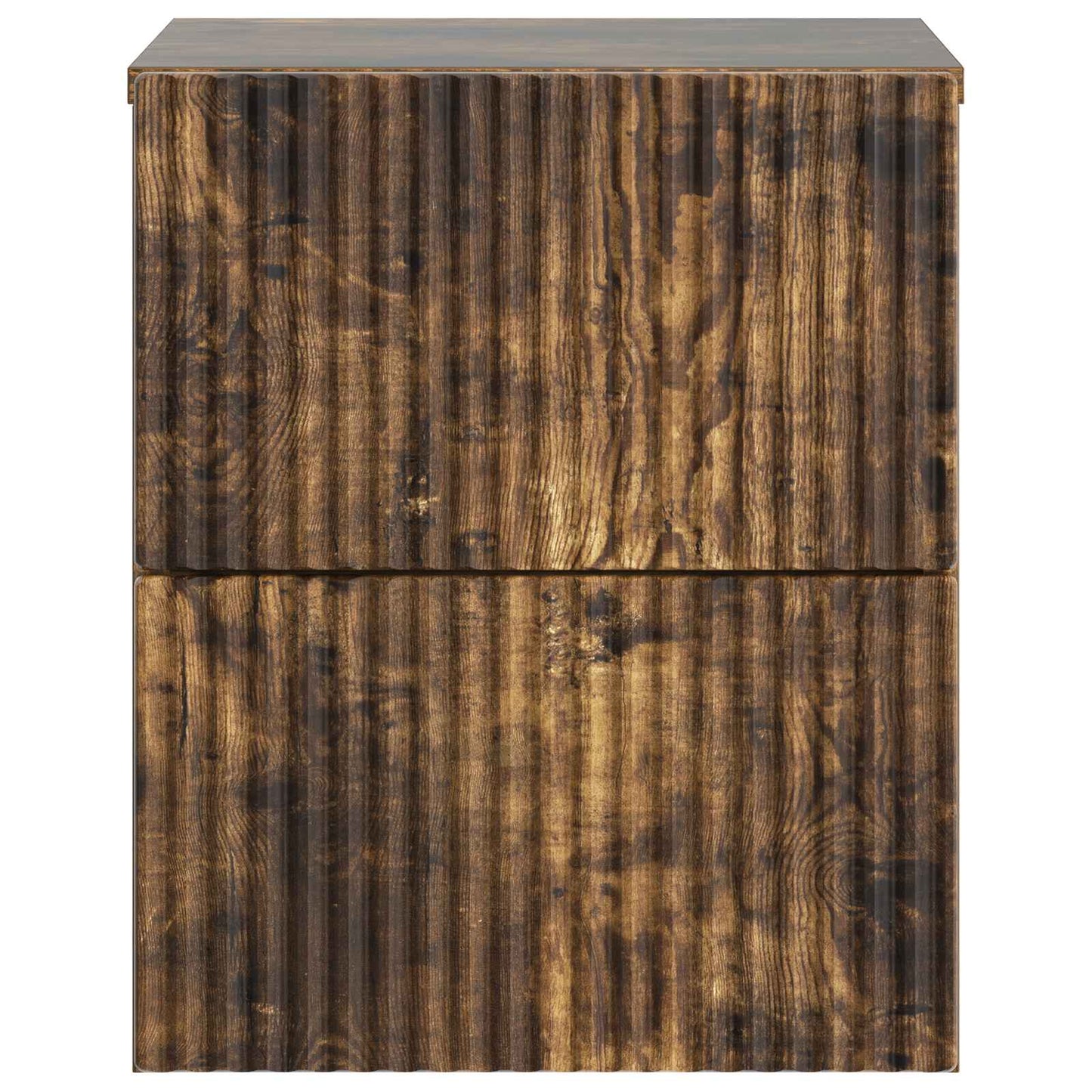 Vegghengt Nattbord Røkt Eik 33 x 34,5 x 40 cm Konstruert tre