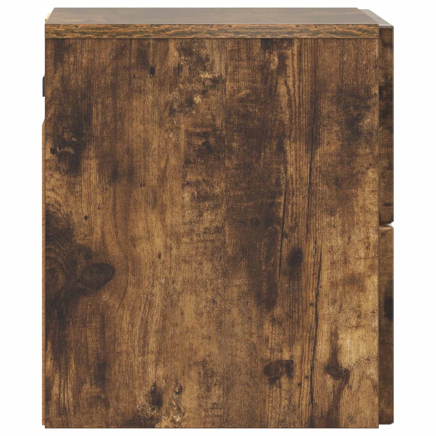 Vegghengt Nattbord Røkt Eik 33 x 34,5 x 40 cm Konstruert tre