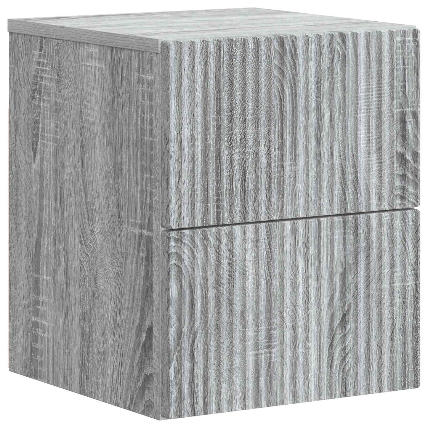 Vegghengt Nattbord Grå sonoma 33 x 34,5 x 40 cm Konstruert tre
