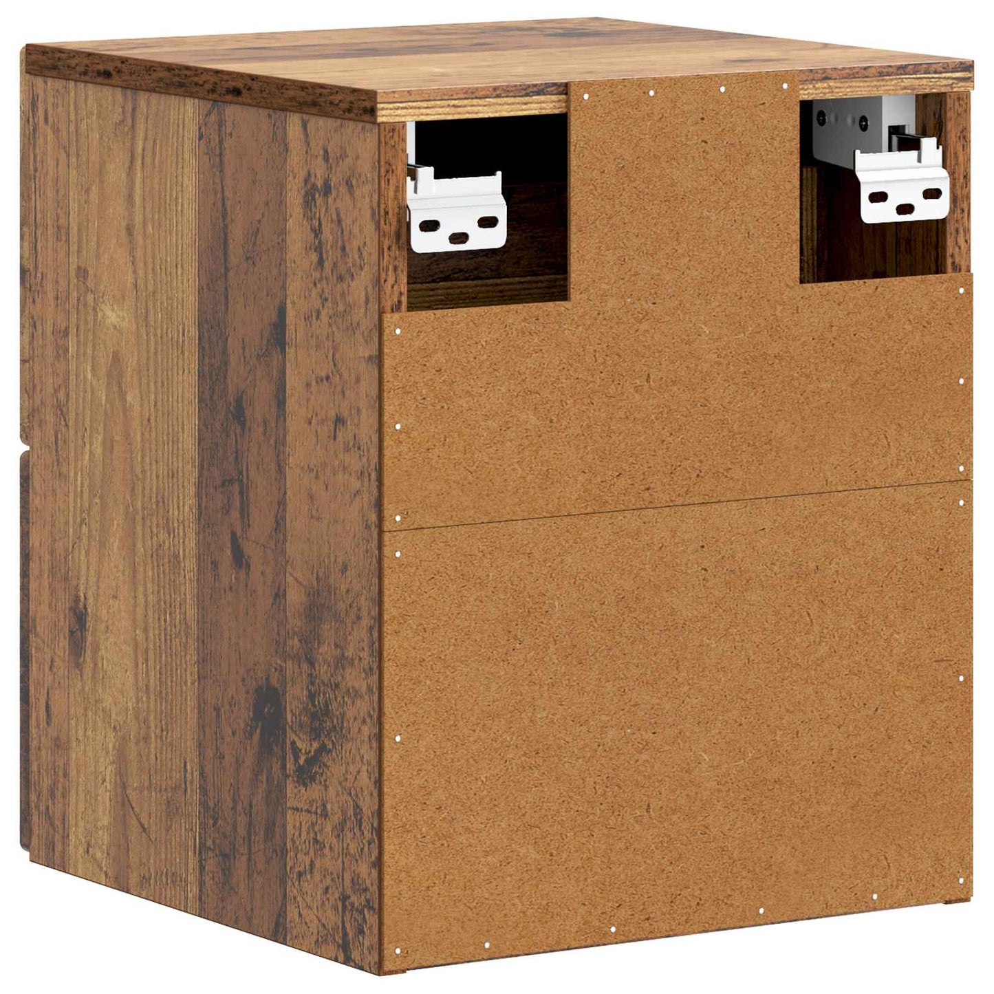 Vegghengt Nattbord Gammelt tre 33 x 34,5 x 40 cm Konstruert tre