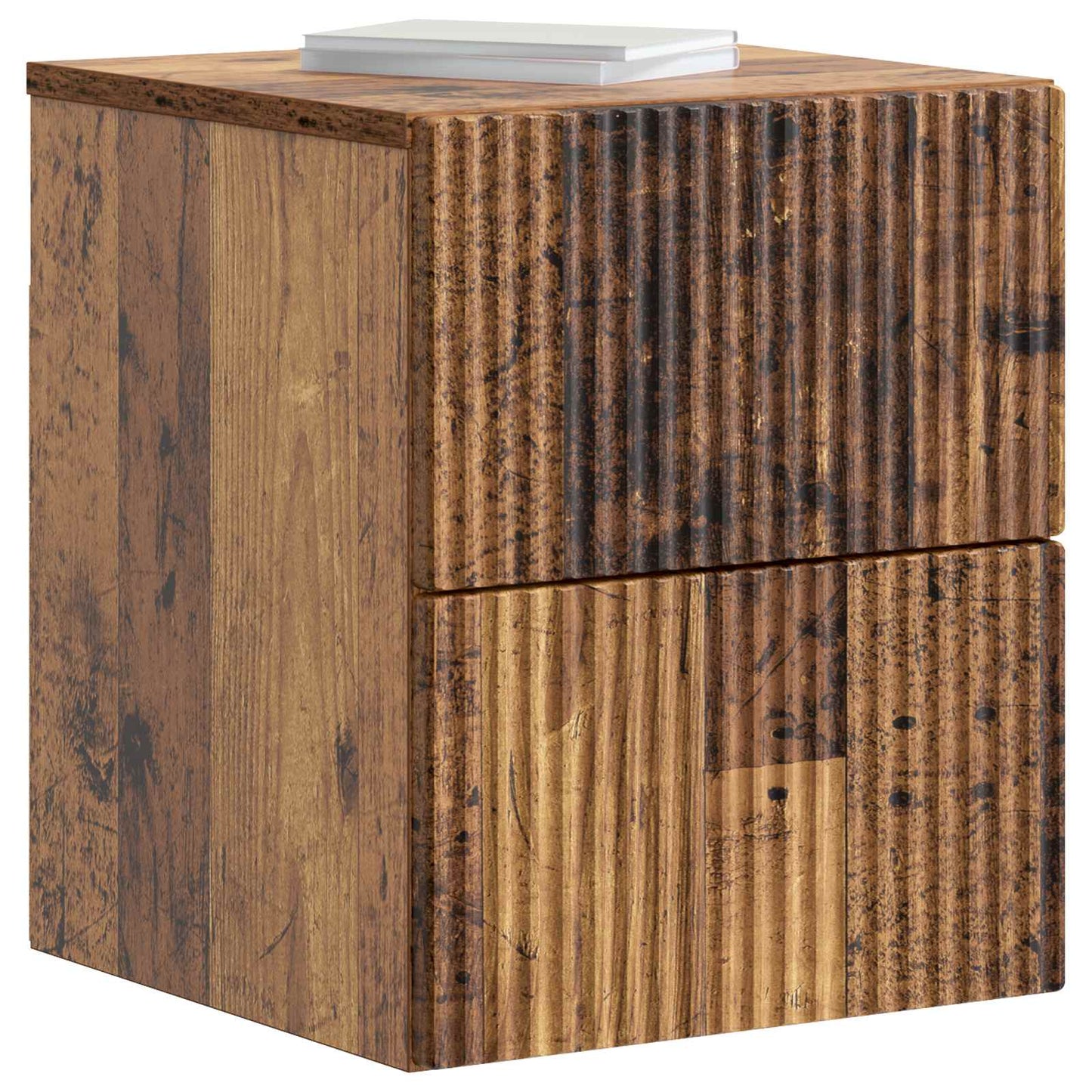 Vegghengt Nattbord Gammelt tre 33 x 34,5 x 40 cm Konstruert tre