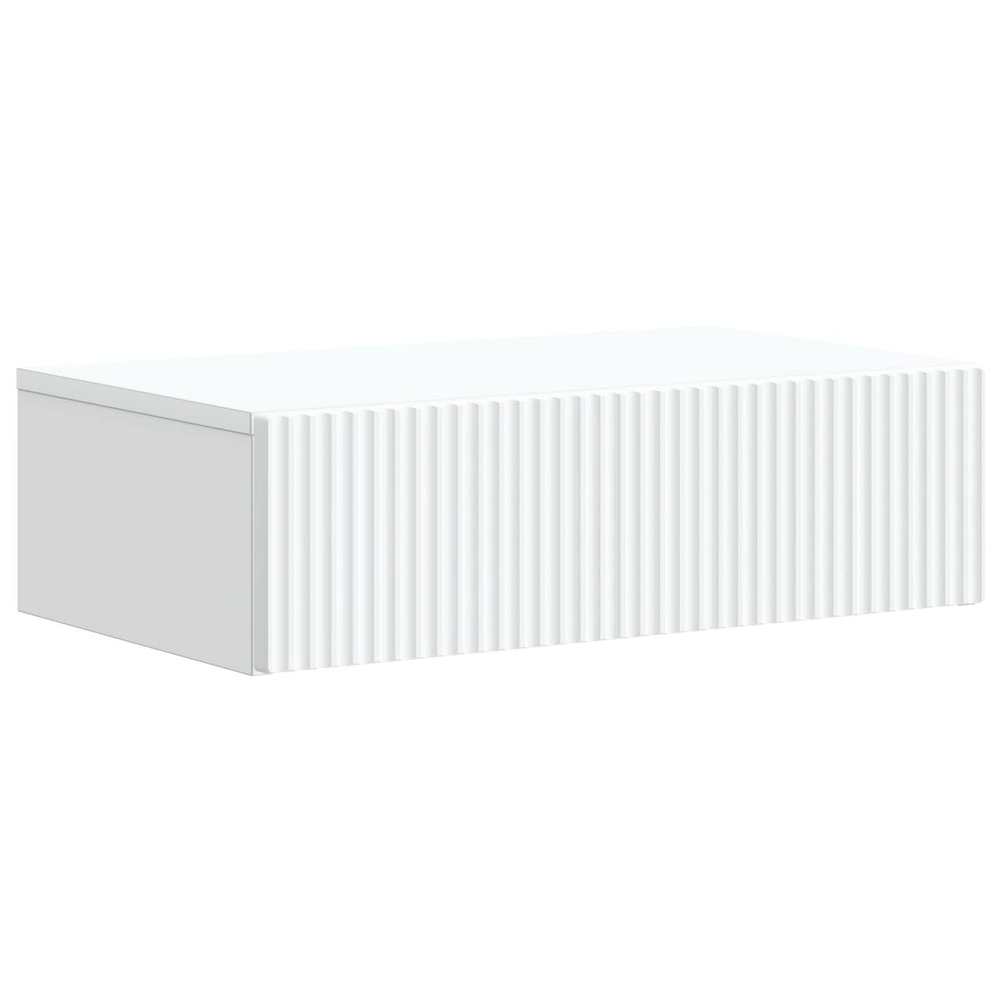 Vegghengt Sidebord Hvit 59 x 34,5 x 17 cm Konstruert tre