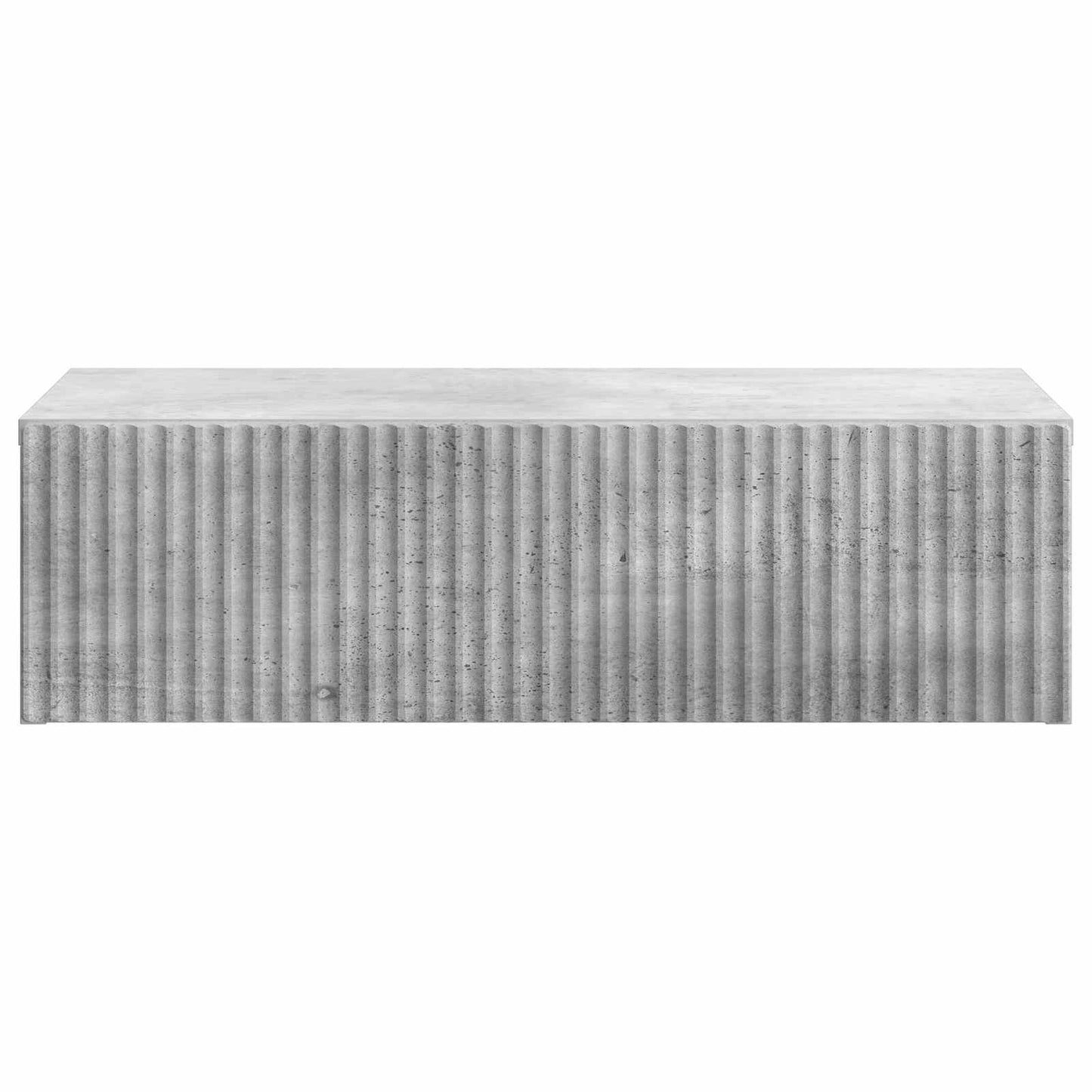 Vegghengt Sidebord Betonggrå 59 x 34,5 x 17 cm Konstruert tre