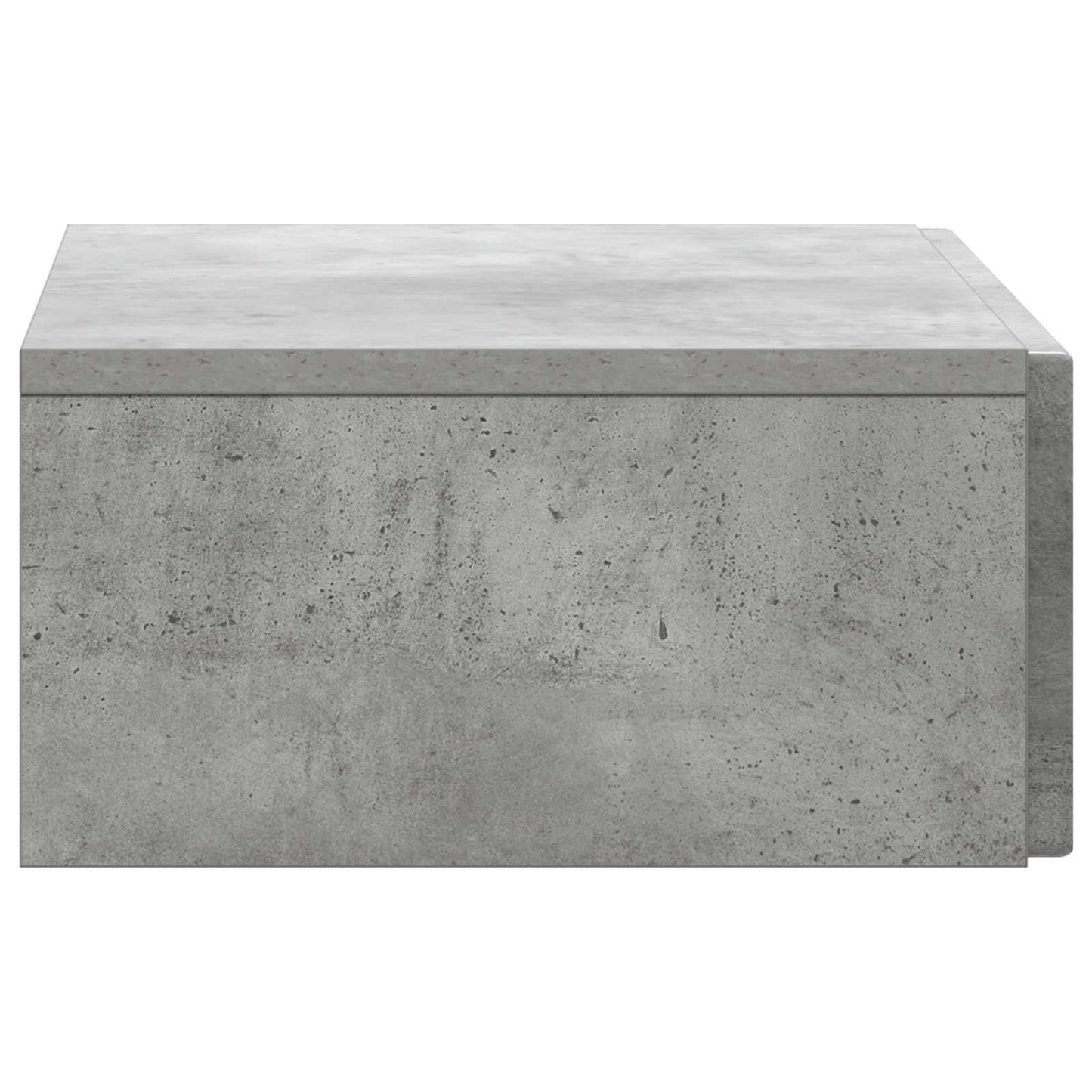 Vegghengt Sidebord Betonggrå 59 x 34,5 x 17 cm Konstruert tre