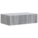 Vegghengt Sidebord Grå sonoma 59 x 34,5 x 17 cm Konstruert tre