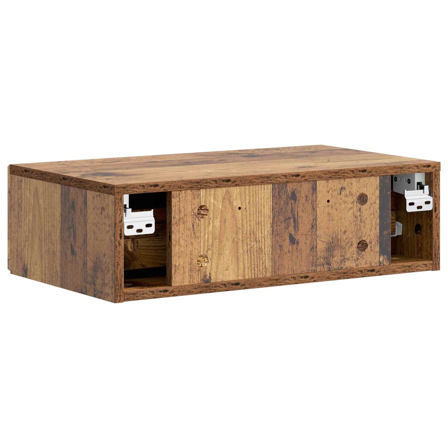 Vegghengt Sidebord Gammelt tre 59 x 34,5 x 17 cm Konstruert tre