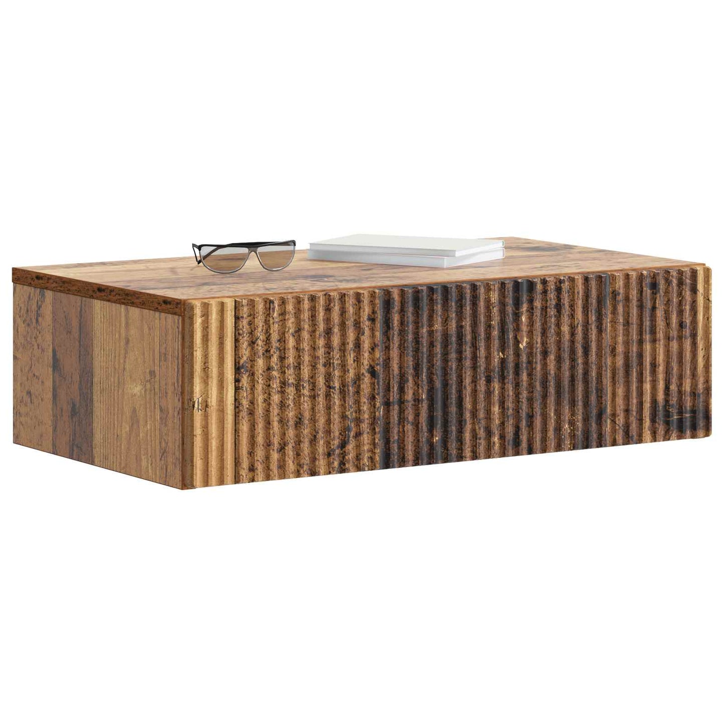Vegghengt Sidebord Gammelt tre 59 x 34,5 x 17 cm Konstruert tre