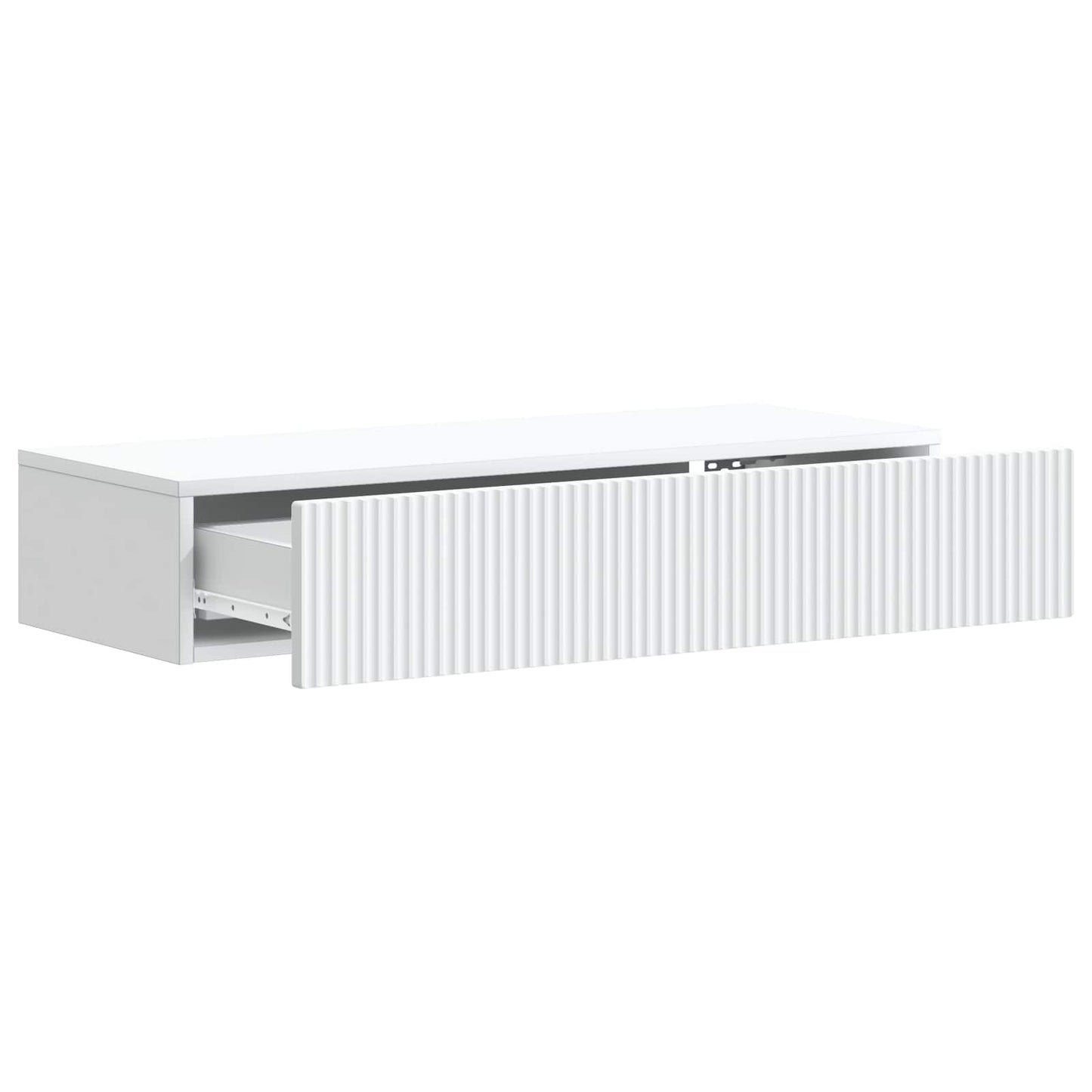 Vegghengt Sidebord Hvit 87,5 x 34,5 x 17 cm Konstruert tre