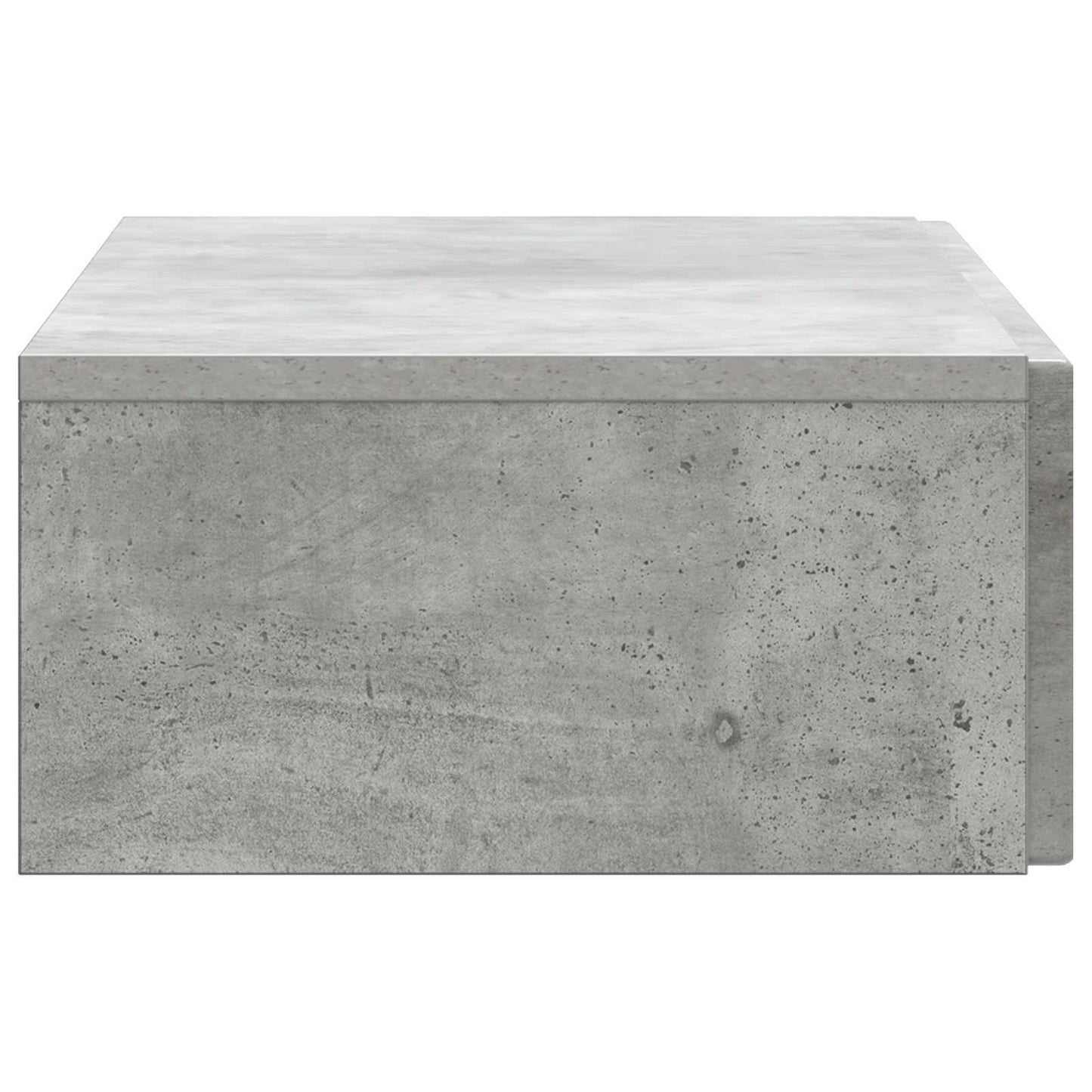 Vegghengt Sidebord Betonggrå 87,5 x 34,5 x 17 cm Konstruert tre