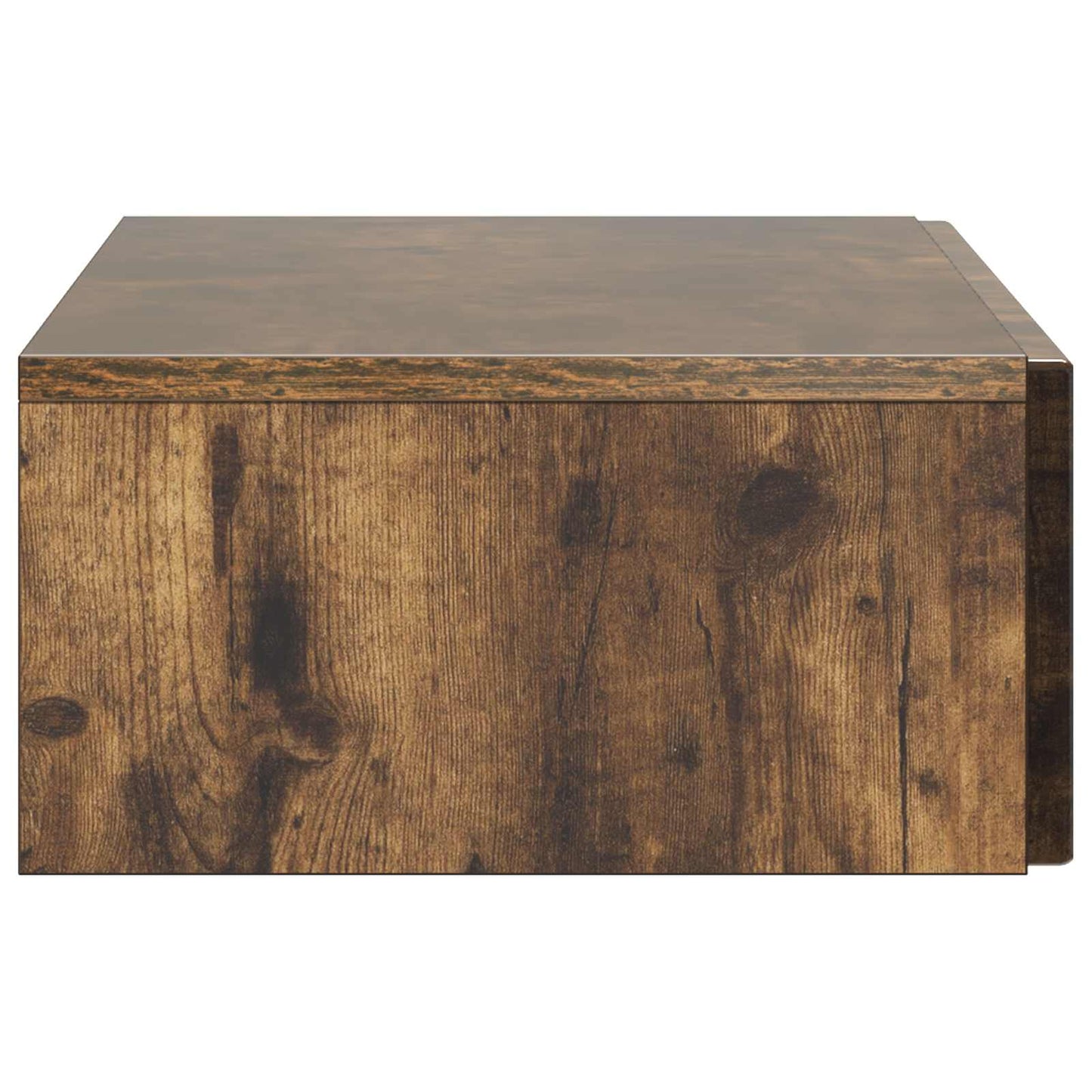 Vegghengt Sidebord Røkt Eik 87,5 x 34,5 x 17 cm Konstruert tre