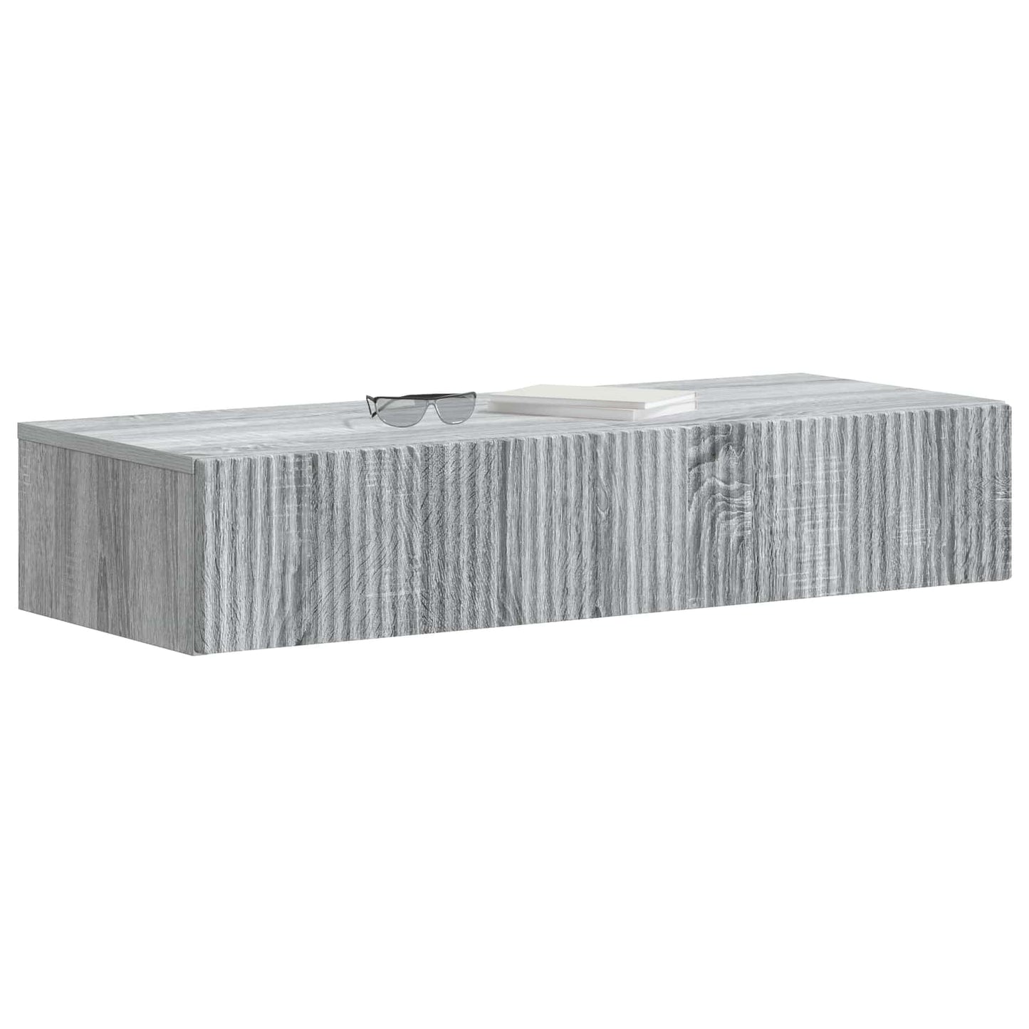 Vegghengt Sidebord Grå sonoma 87,5 x 34,5 x 17 cm