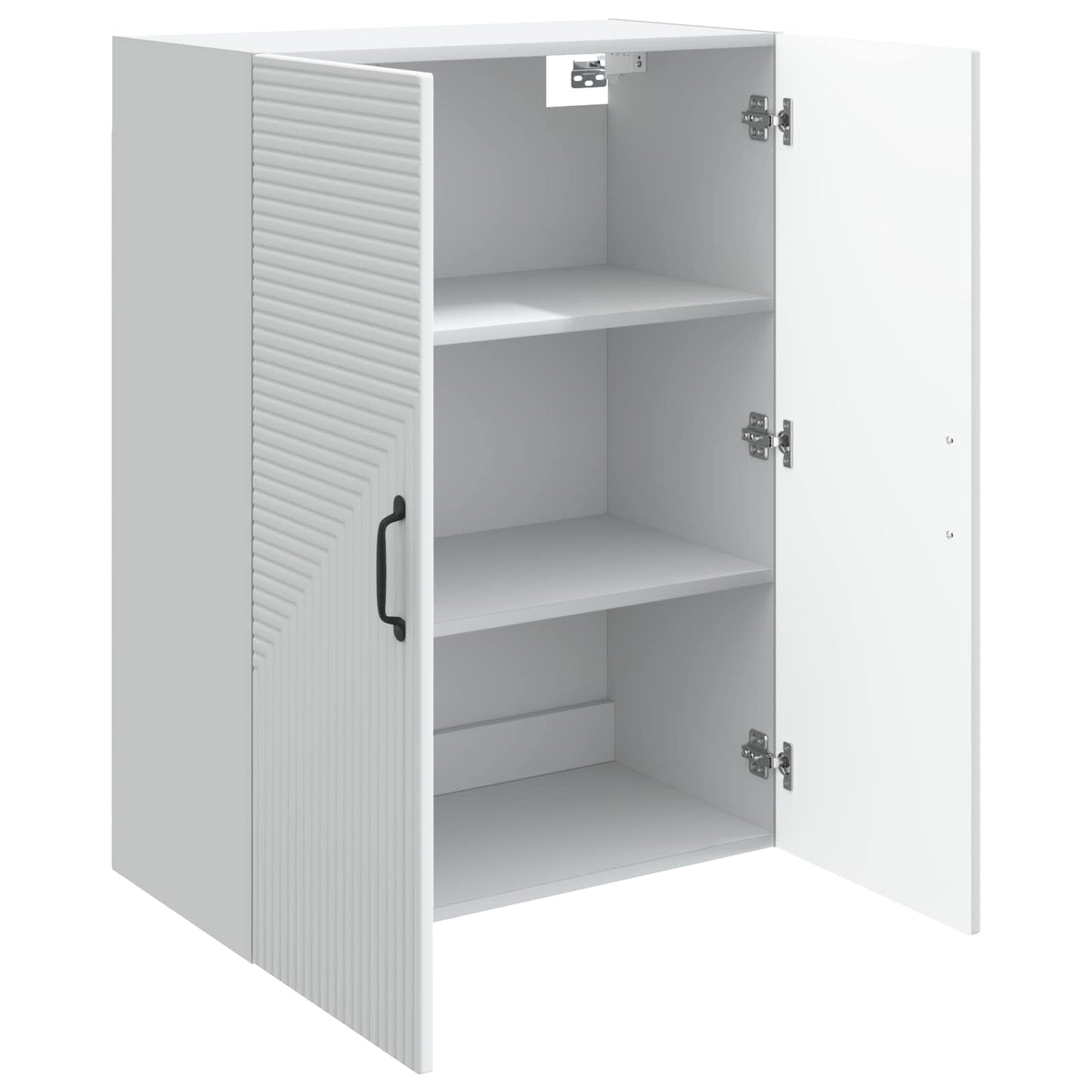Vegghengt skap Hvit 66 x 34,5 x 90 cm Konstruert tre