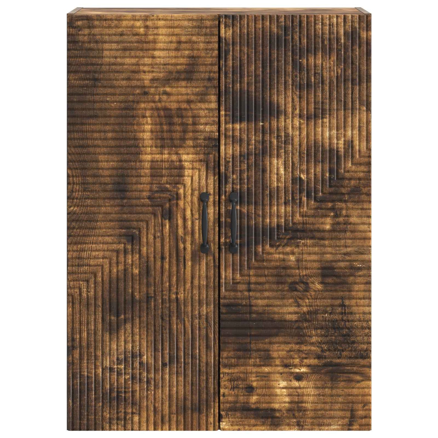 Vegghengt skap Røkt Eik 66 x 34,5 x 90 cm Konstruert tre