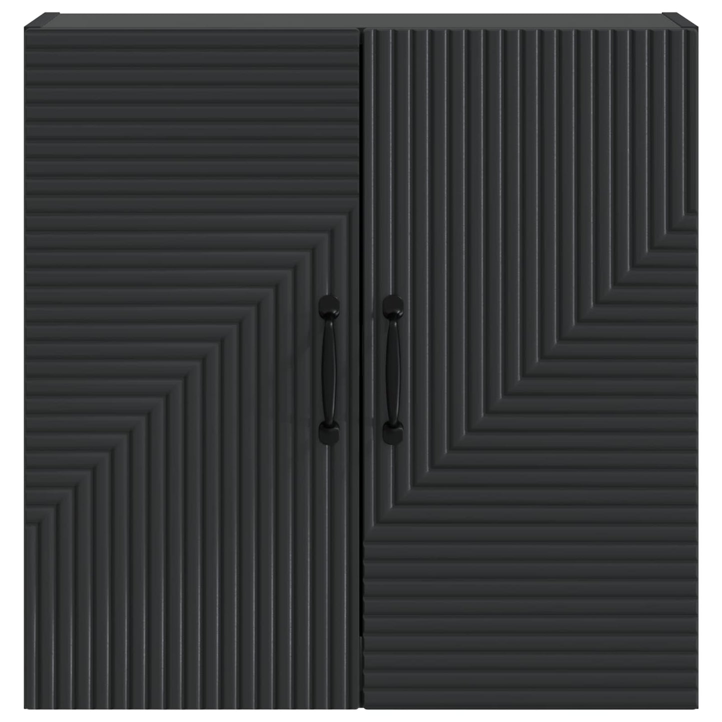 Vegghengt skap Svart 59 x 31 x 60 cm Konstruert tre