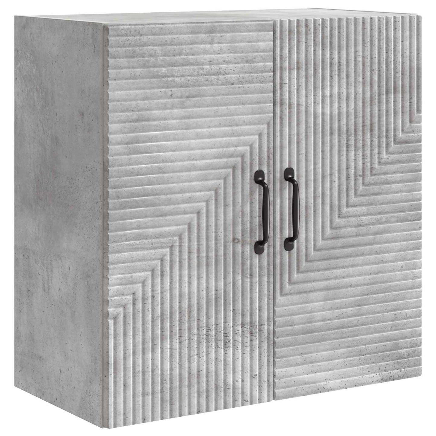 Vegghengt skap Betonggrå 59 x 31 x 60 cm Konstruert tre