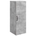 Vegghengt skap Betonggrå 33 x 34,5 x 90 cm Konstruert tre
