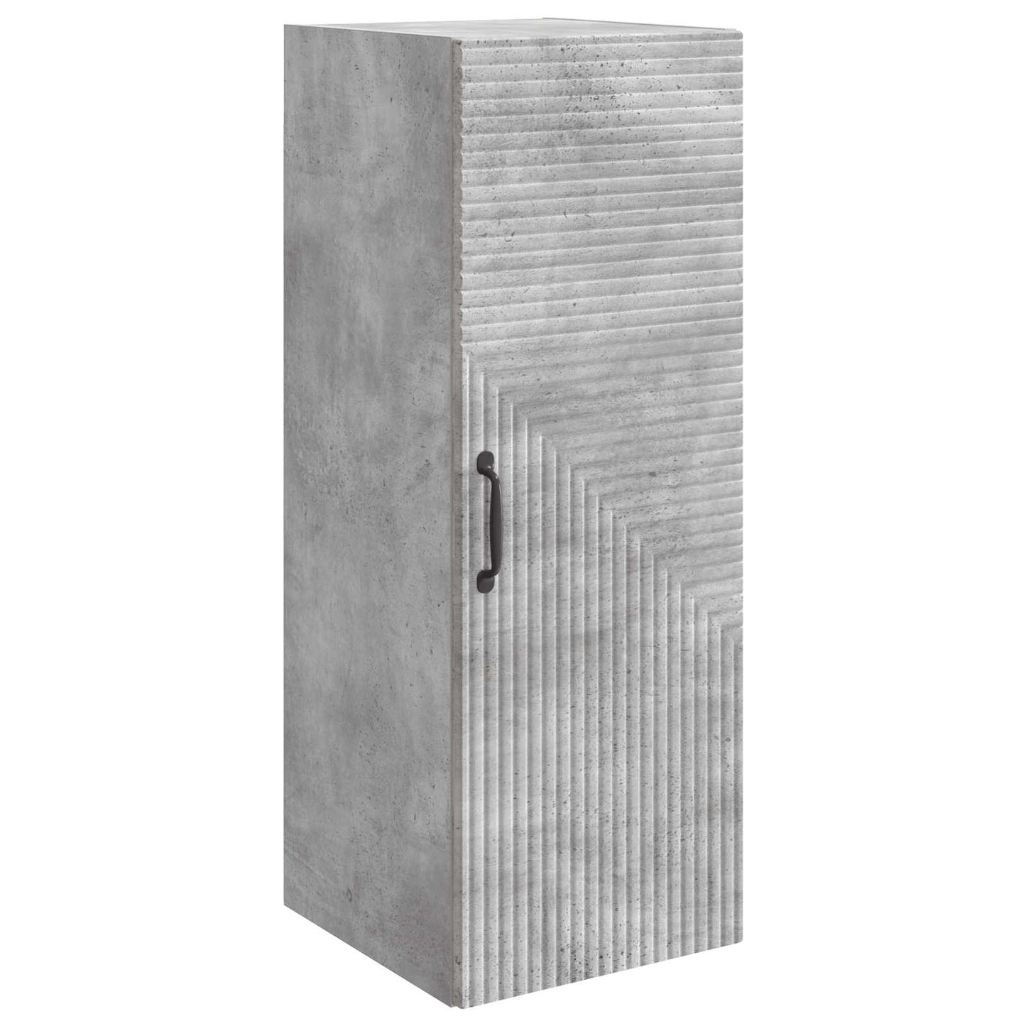 Vegghengt skap Betonggrå 33 x 34,5 x 90 cm Konstruert tre