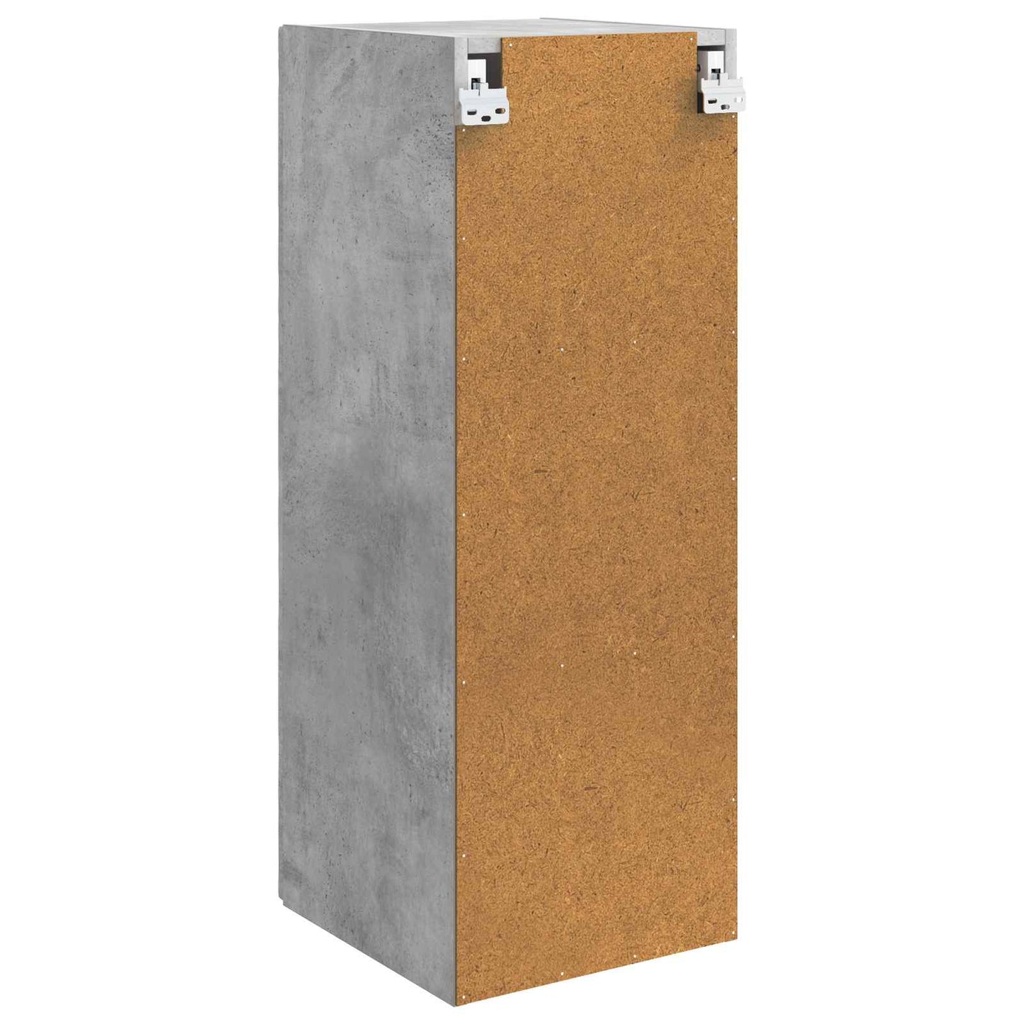 Vegghengt skap Betonggrå 33 x 34,5 x 90 cm Konstruert tre