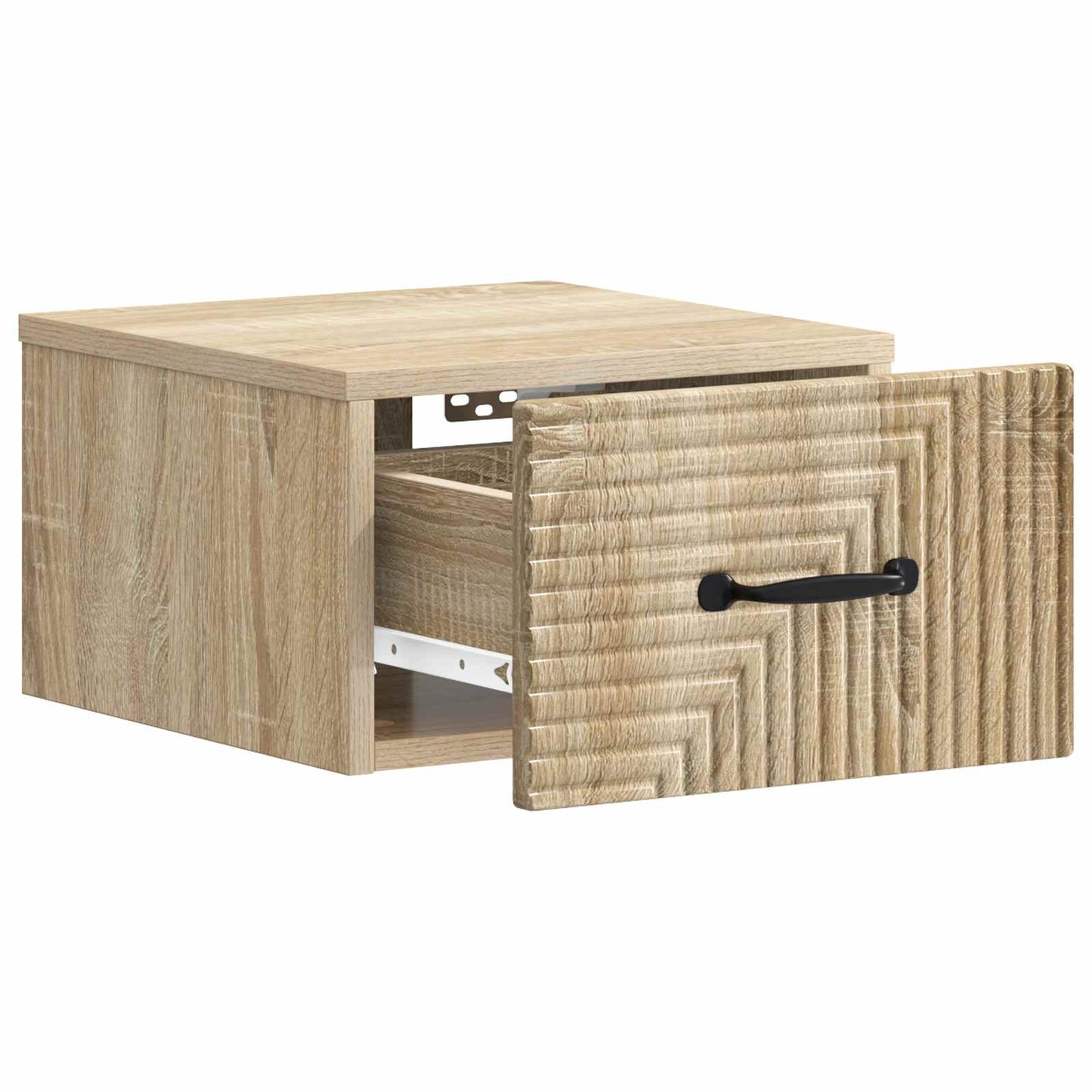 Vegghengt Nattbord Sonoma eik 34,5 x 33 x 20 cm Konstruert tre