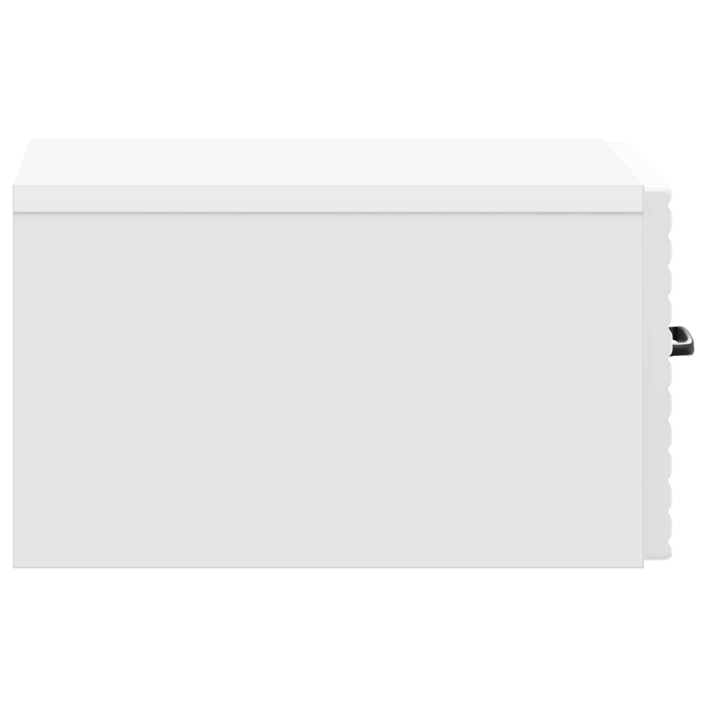 Vegghengt Nattbord 2 pcs Høgglans hvit 34,5 x 33 x 20 cm