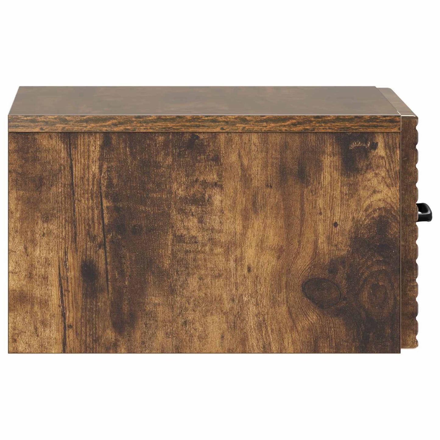 Vegghengt Nattbord med skuff 2 pcs Røkt Eik 34,5 x 33 x 20 cm