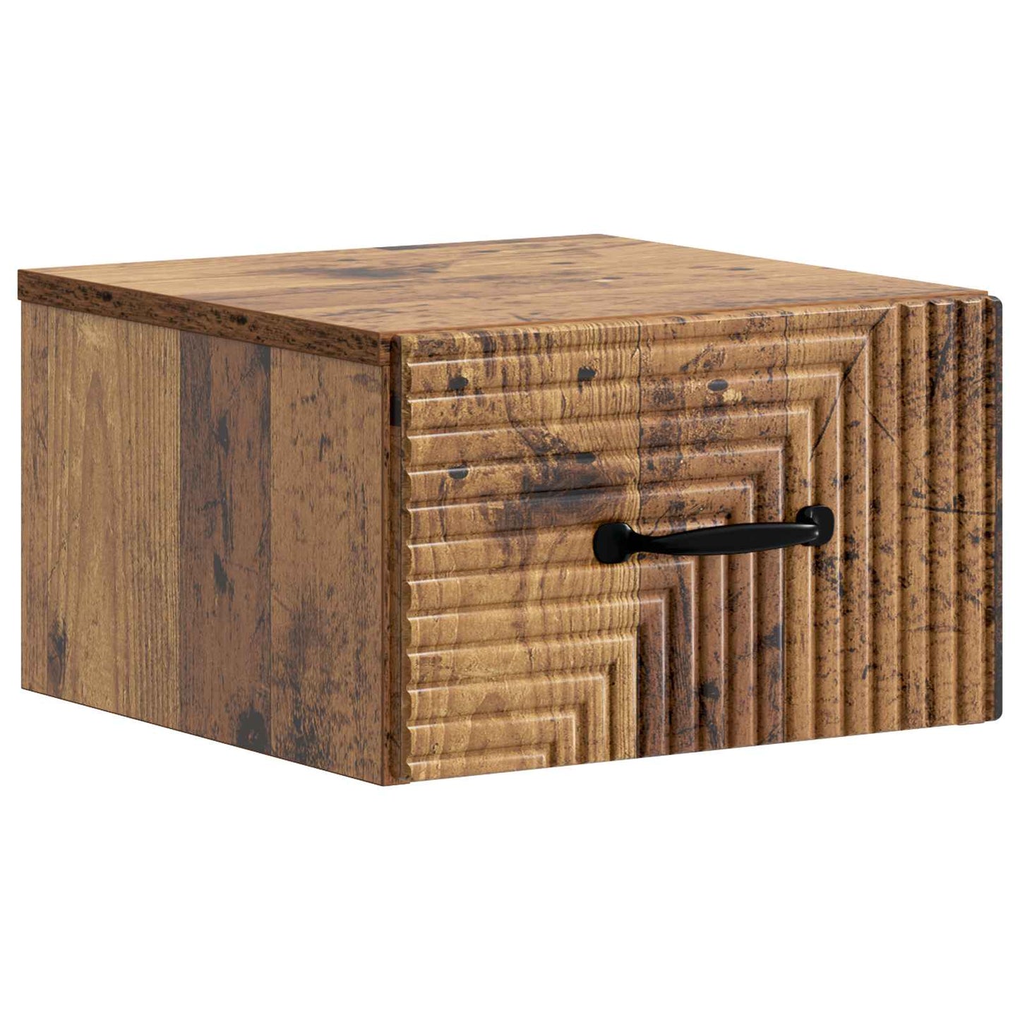Vegghengt Nattbord Gammelt tre 34,5 x 33 x 20 cm Konstruert tre