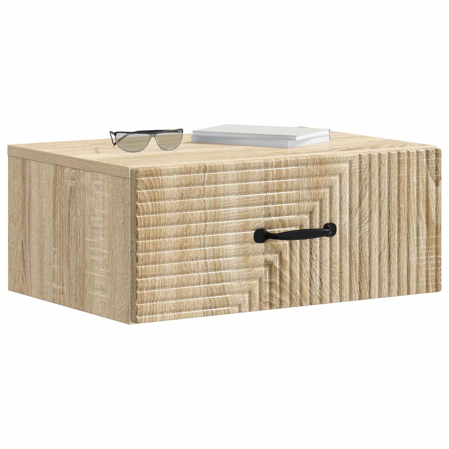 Vegghengt Nattbord Sonoma eik 49 x 34,5 x 20 cm Konstruert tre