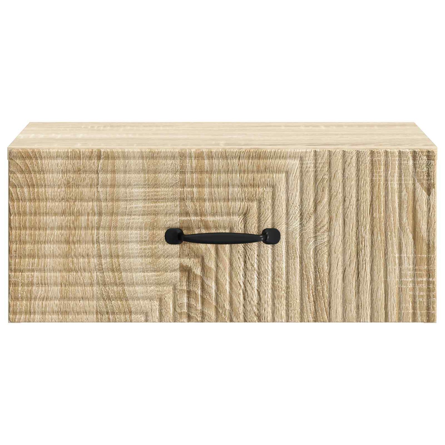Vegghengt Nattbord med skuff 2 pcs Sonoma eik 49 x 34,5 x 20 cm