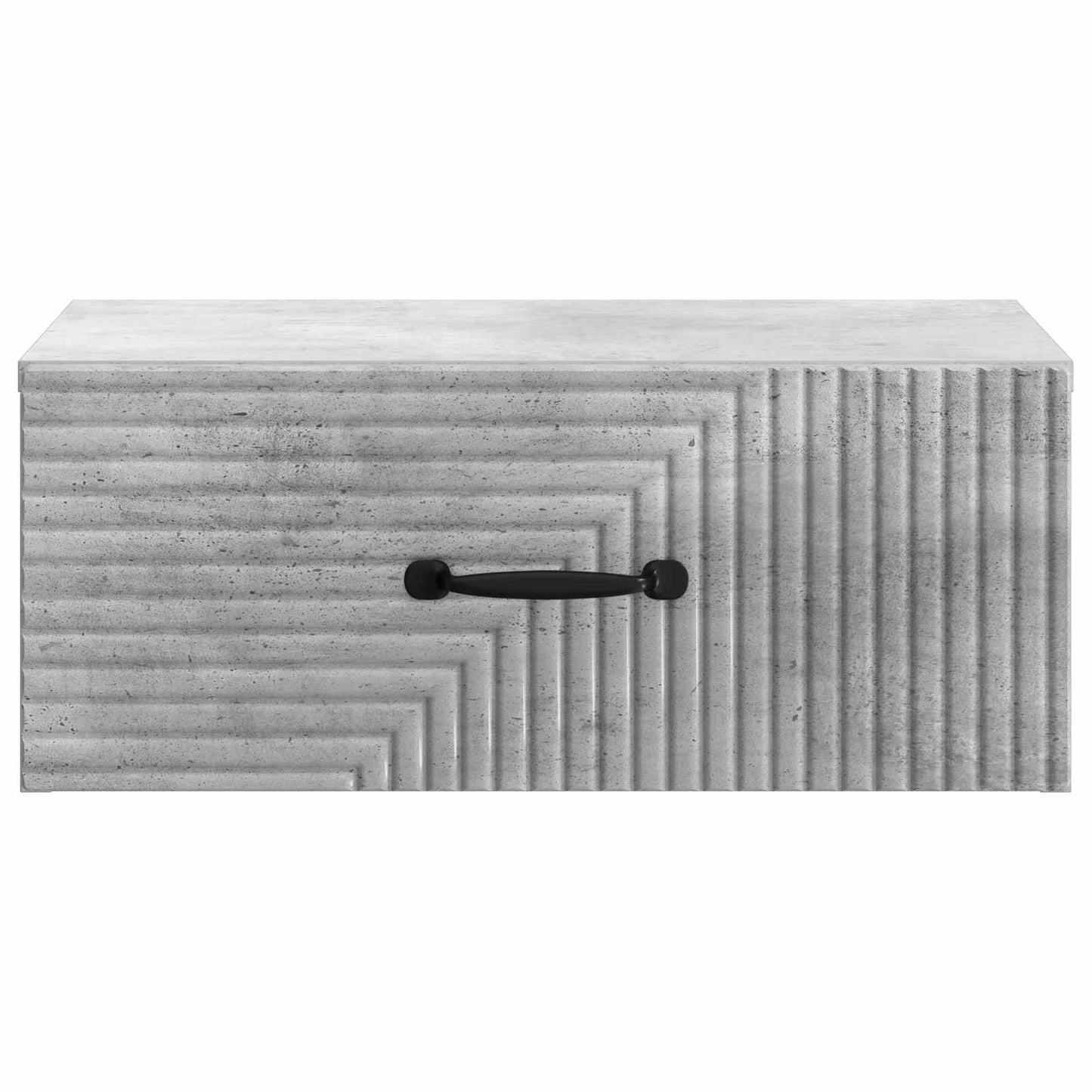 Vegghengt Nattbord Betonggrå 49 x 34,5 x 20 cm Konstruert tre
