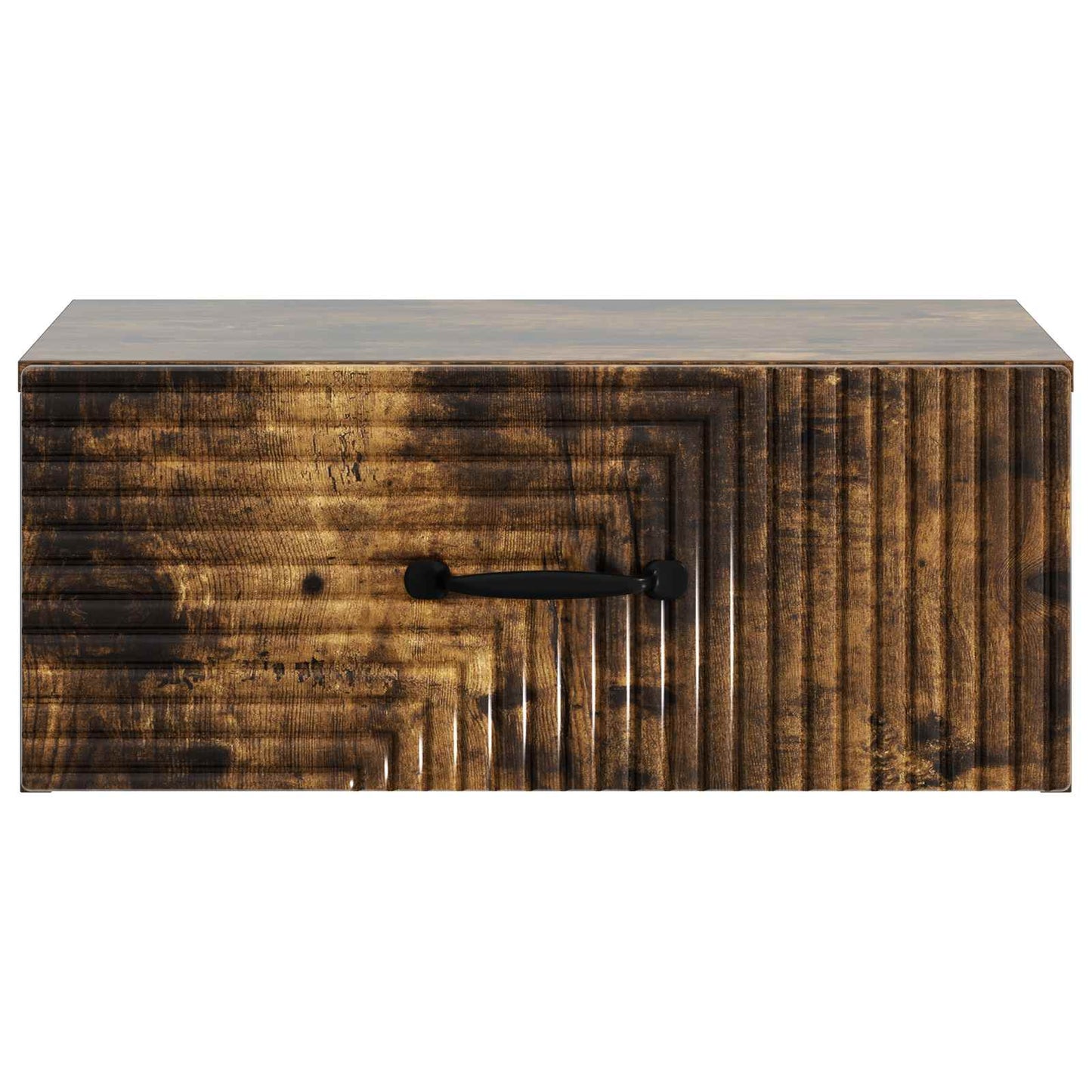 Vegghengt Nattbord Røkt Eik 49 x 34,5 x 20 cm Konstruert tre