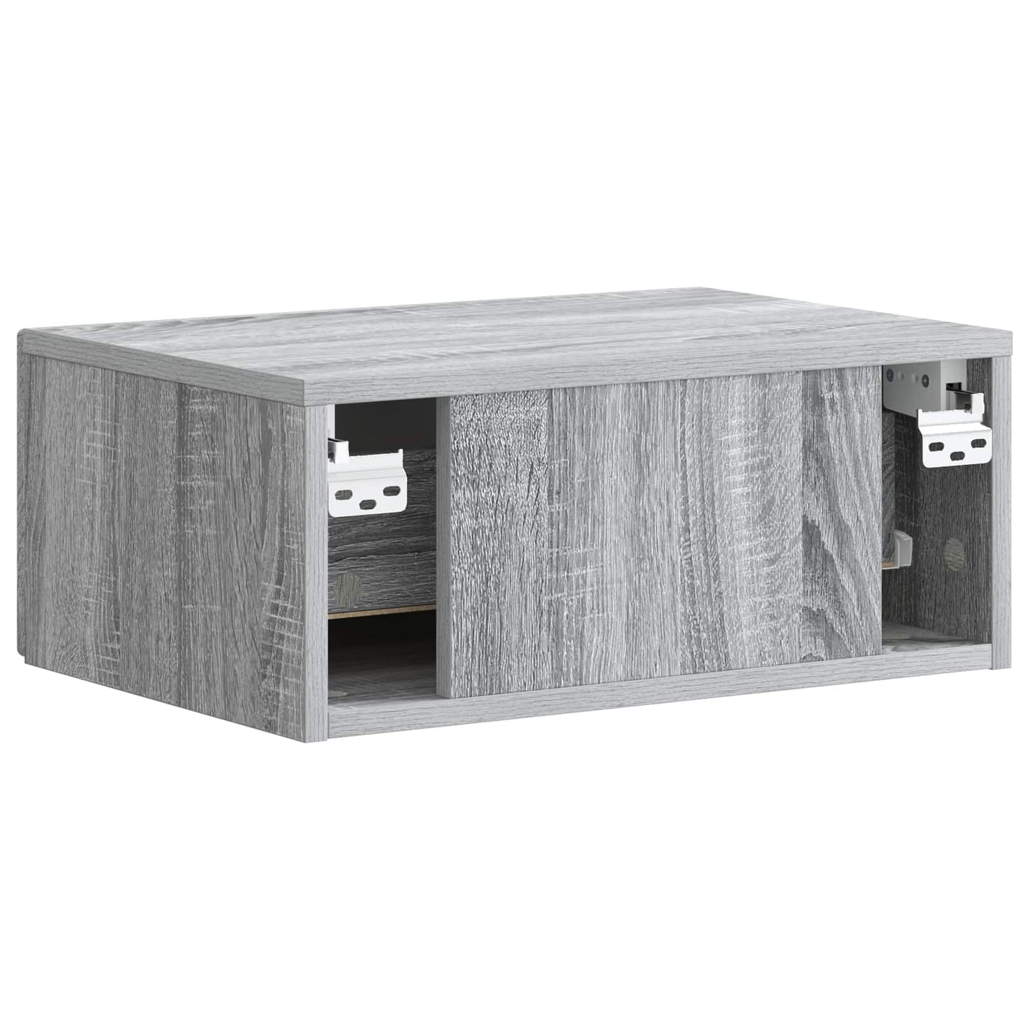 Vegghengt Nattbord Grå sonoma 49 x 34,5 x 20 cm Konstruert tre