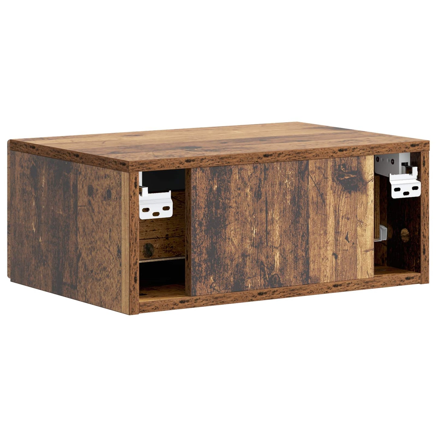 Vegghengt Nattbord Gammelt tre 49 x 34,5 x 20 cm Konstruert tre
