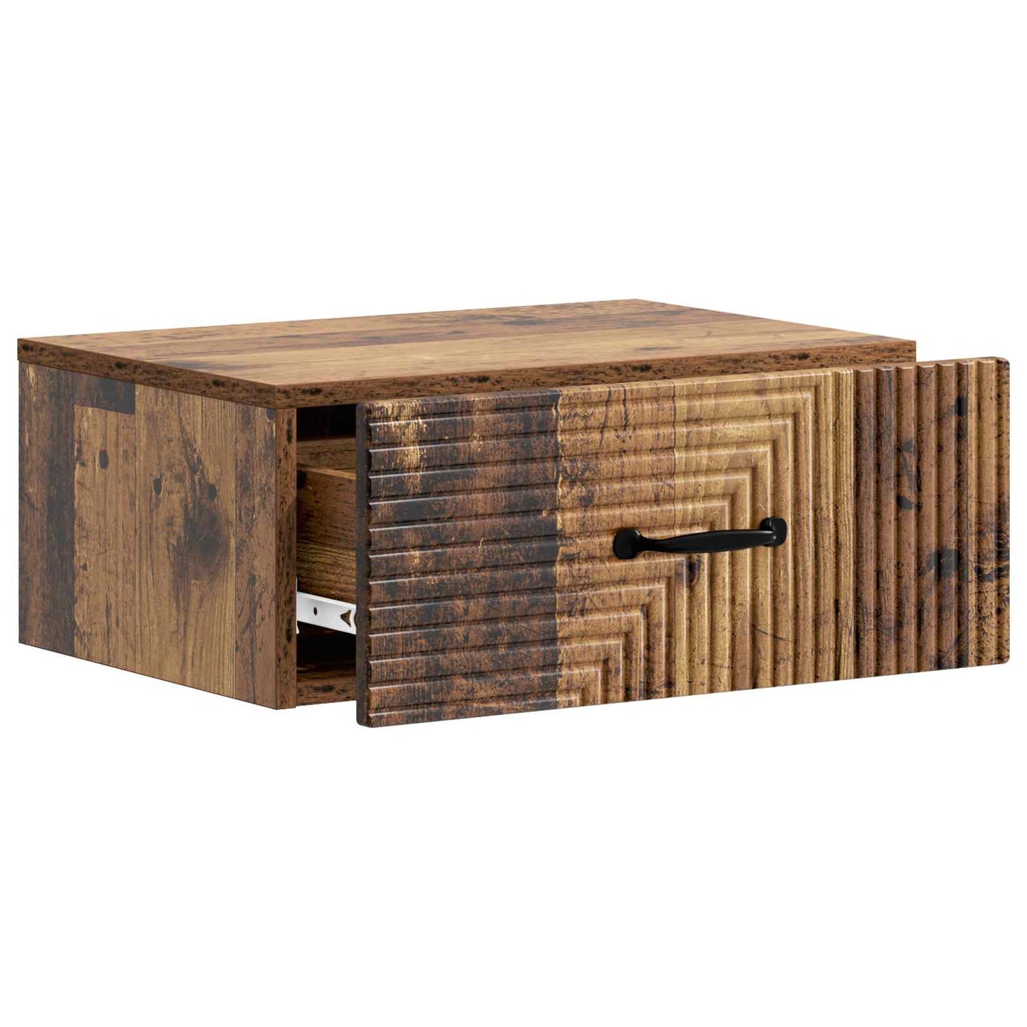 Vegghengt Nattbord 2 pcs Gammelt tre 49 x 34,5 x 20 cm