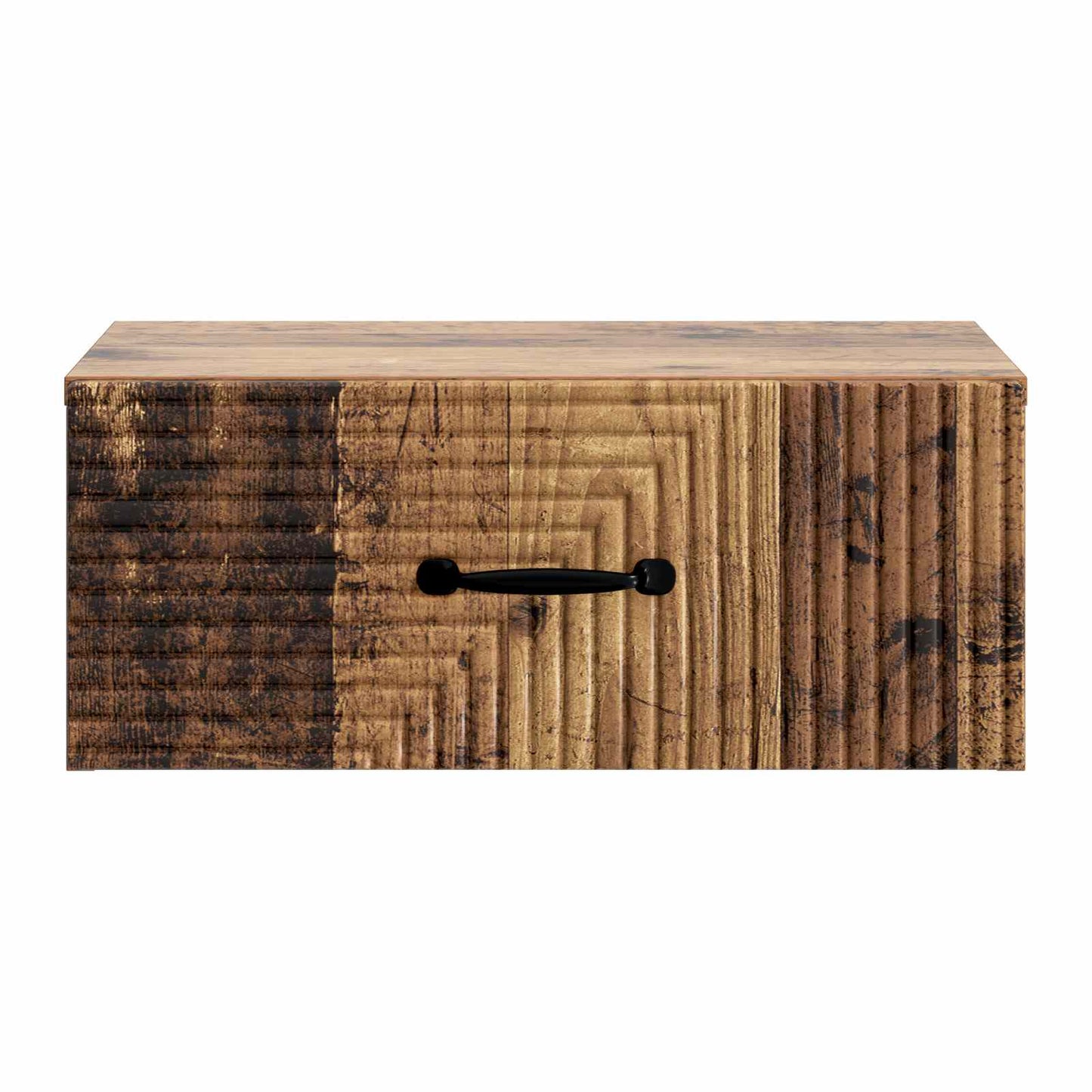 Vegghengt Nattbord 2 pcs Gammelt tre 49 x 34,5 x 20 cm