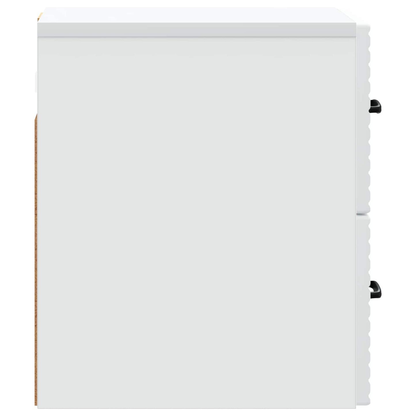Vegghengt Nattbord 2 pcs Hvit 34,5 x 33 x 40 cm Konstruert tre