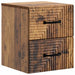 Vegghengt Nattbord Gammelt tre 34,5 x 33 x 40 cm Konstruert tre