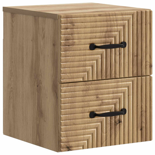 Vegghengt Nattbord Artisan eik 34,5 x 33 x 40 cm Konstruert tre