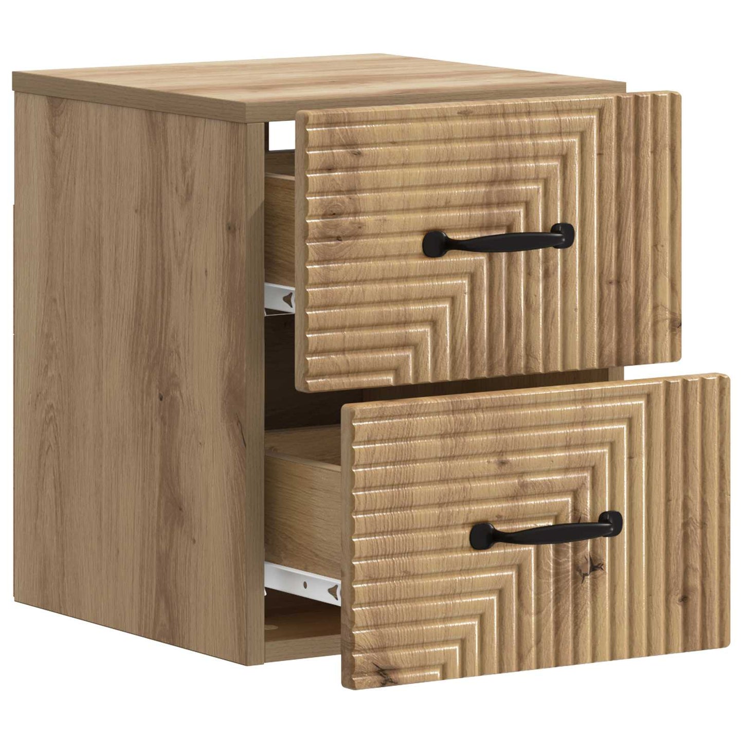 Vegghengt Nattbord 2 stk. Artisan eik 34,5 x 33 x 40 cm