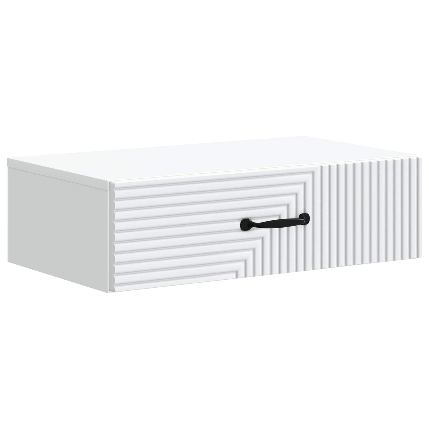Vegghengt Sidebord Hvit 59 x 34,5 x 17 cm Konstruert tre