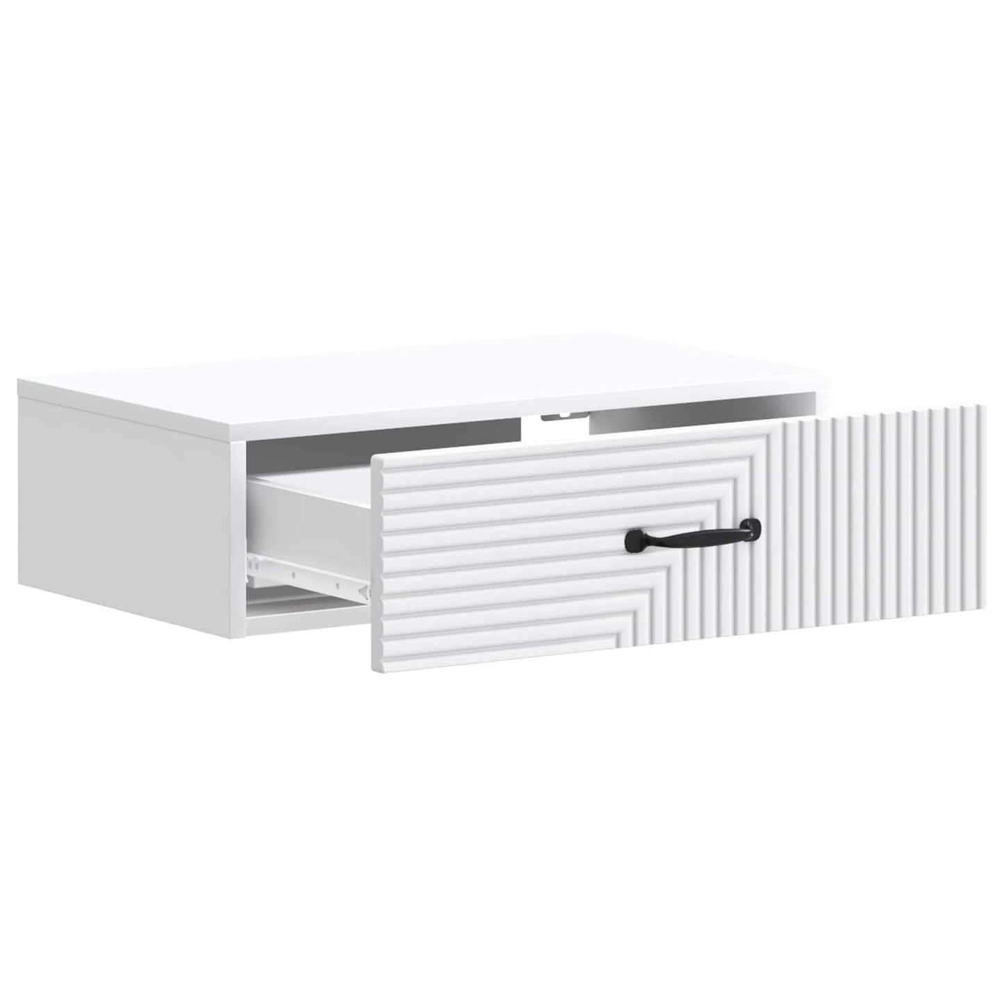 Vegghengt Sidebord Hvit 59 x 34,5 x 17 cm Konstruert tre
