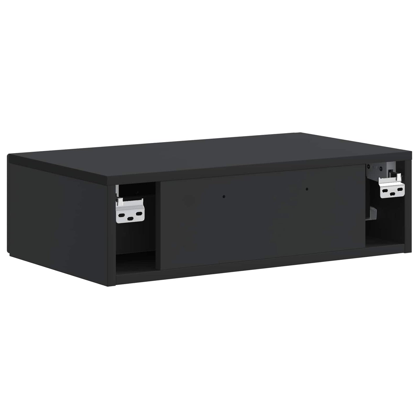 Vegghengt Sidebord Svart 59 x 34,5 x 17 cm Konstruert tre