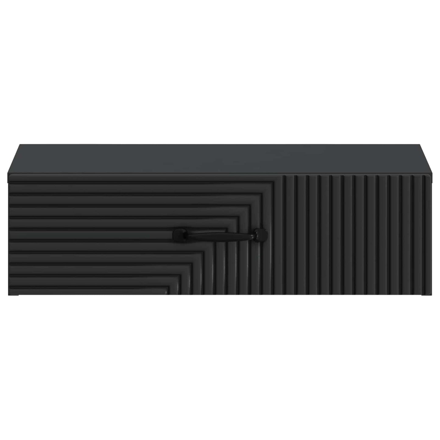 Vegghengt Sidebord Svart 59 x 34,5 x 17 cm Konstruert tre