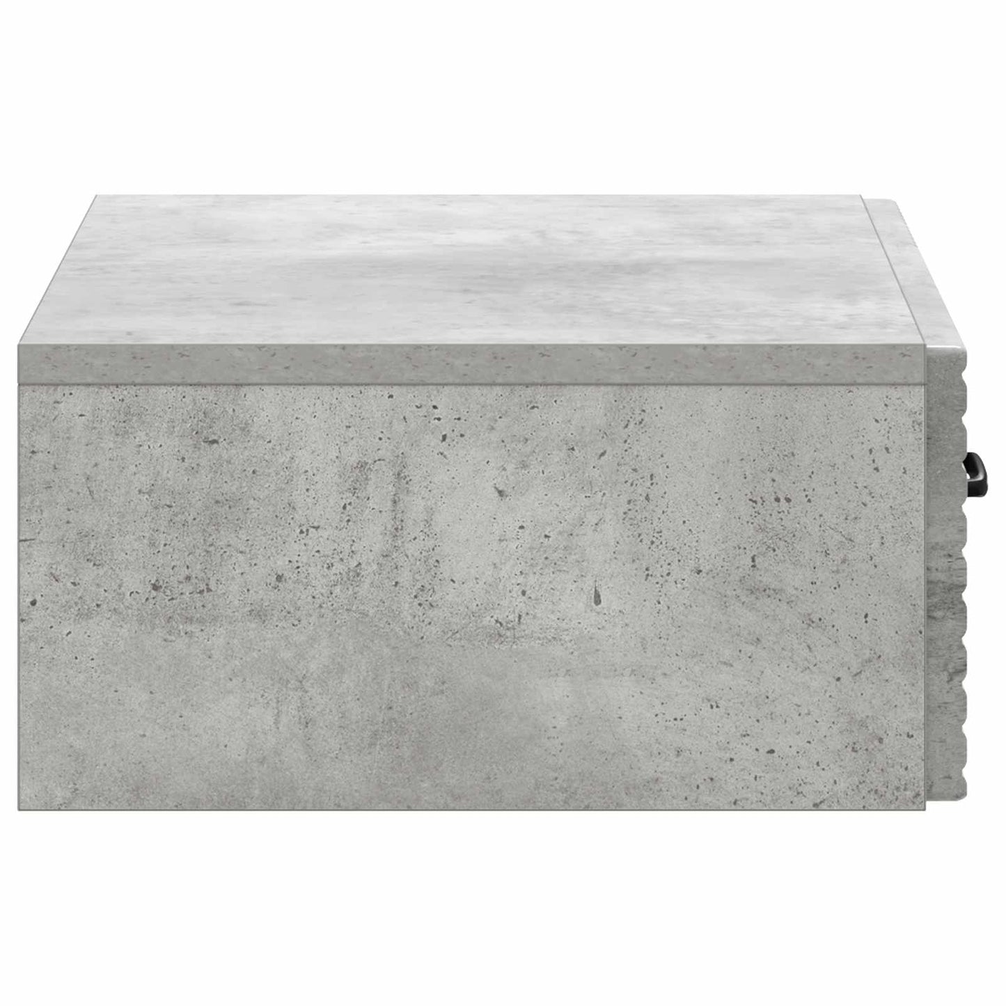 Vegghengt Sidebord Betonggrå 59 x 34,5 x 17 cm Konstruert tre
