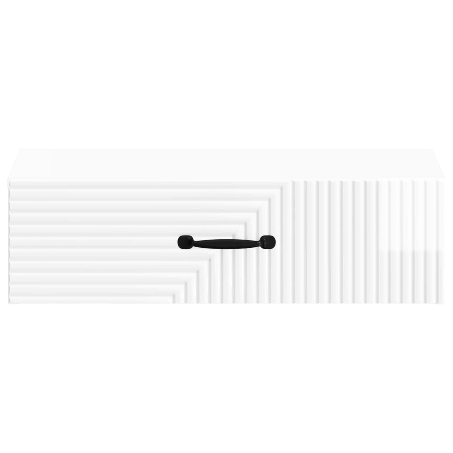 Vegghengt Sidebord Høgglans hvit 59 x 34,5 x 17 cm