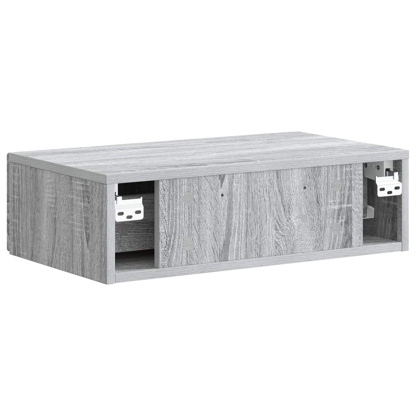 Vegghengt Sidebord Grå sonoma 59 x 34,5 x 17 cm Konstruert tre