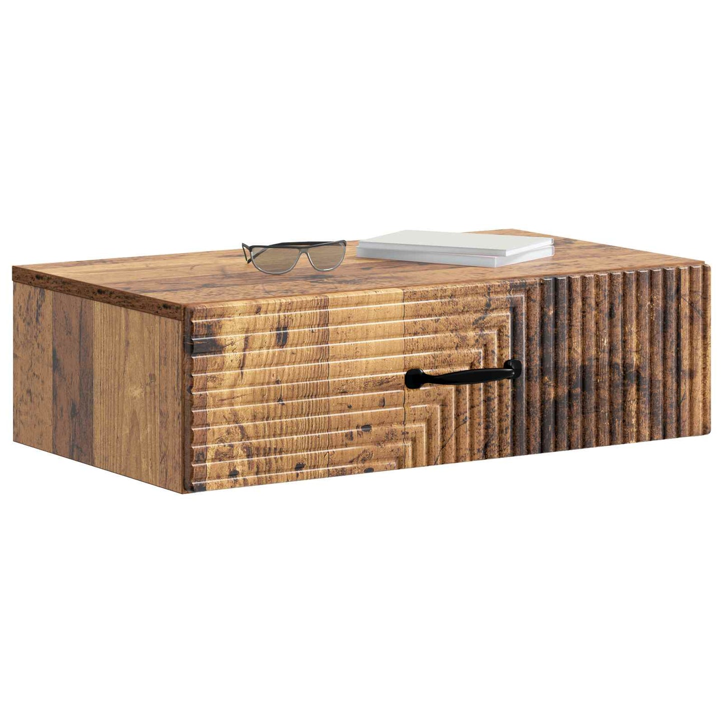Vegghengt Sidebord Gammelt tre 59 x 34,5 x 17 cm Konstruert tre